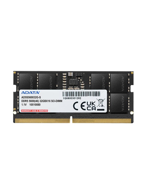 A-Data SODIMM DDR5-5600 - 16GB - CL46 - Single Channel (1 pcs) - Svart