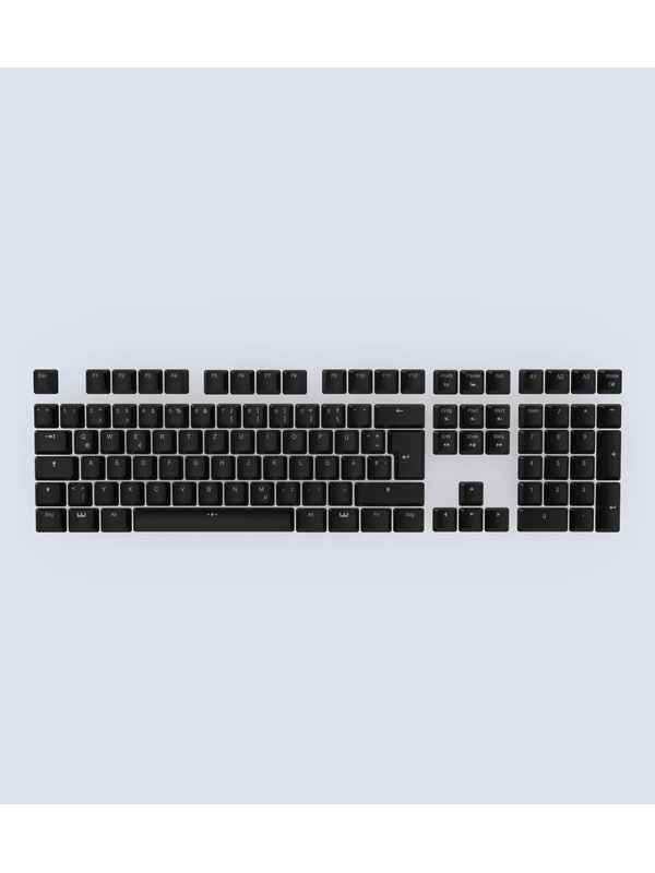 Wooting ABS ISO Keycaps - Tastehetter - Tysk - Svart