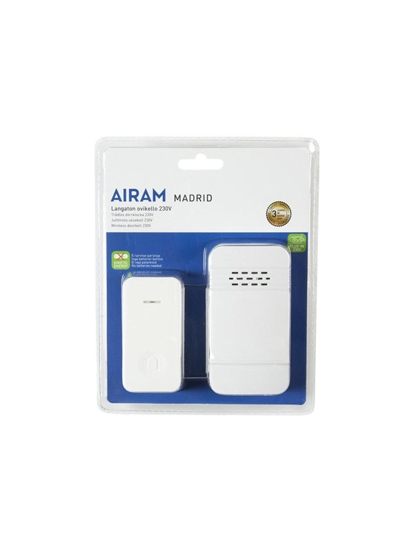 Airam Madrid - doorbell - white