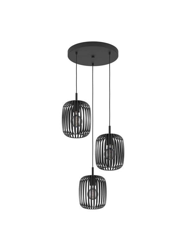 EGLO ROMAZZINA CLUSTER 3XE27 SVART