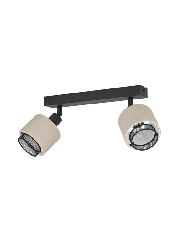 EGLO ROSLEY SPOT RAIL L310 2XE14 SVART/LIN