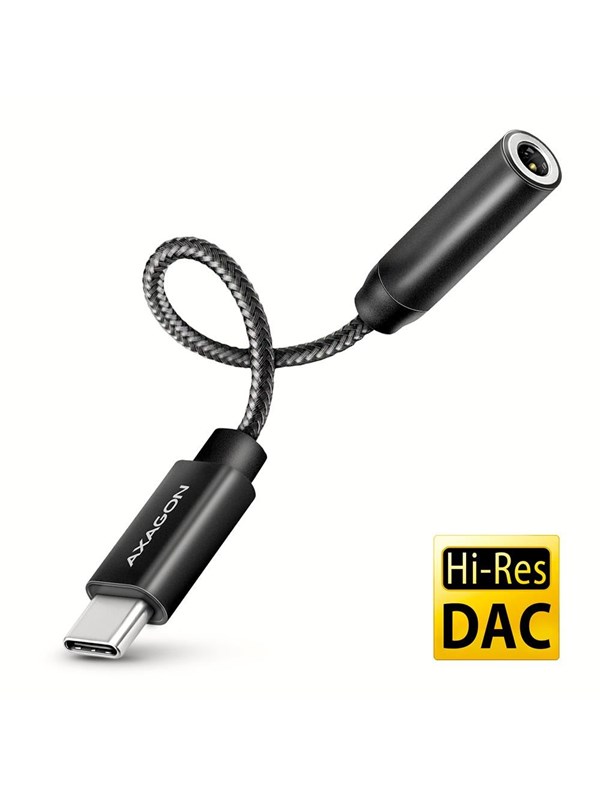 AXAGON Hi-Res Audio Adapter - USB-C to 3.5 mm Audio Jack (female) - 10 cm