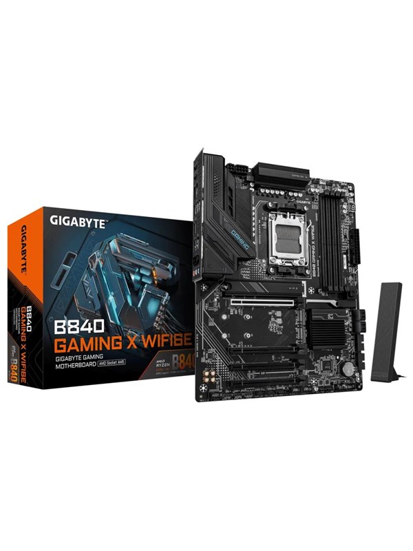 GIGABYTE B840 GAMING X WIFI6E Hovedkort - AMD B840 - AMD AM5 - DDR5 RAM - ATX