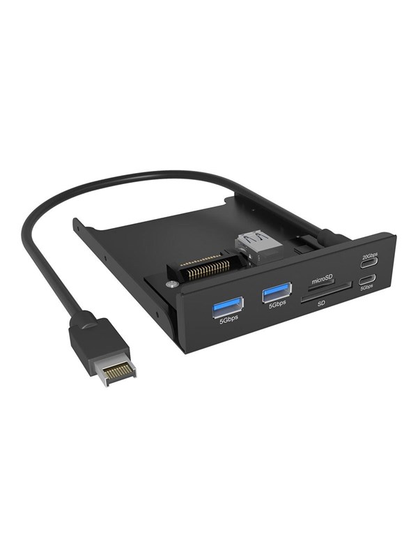 ICY BOX IB-HUB1419-i3 USB-hub - 4 porter - Svart