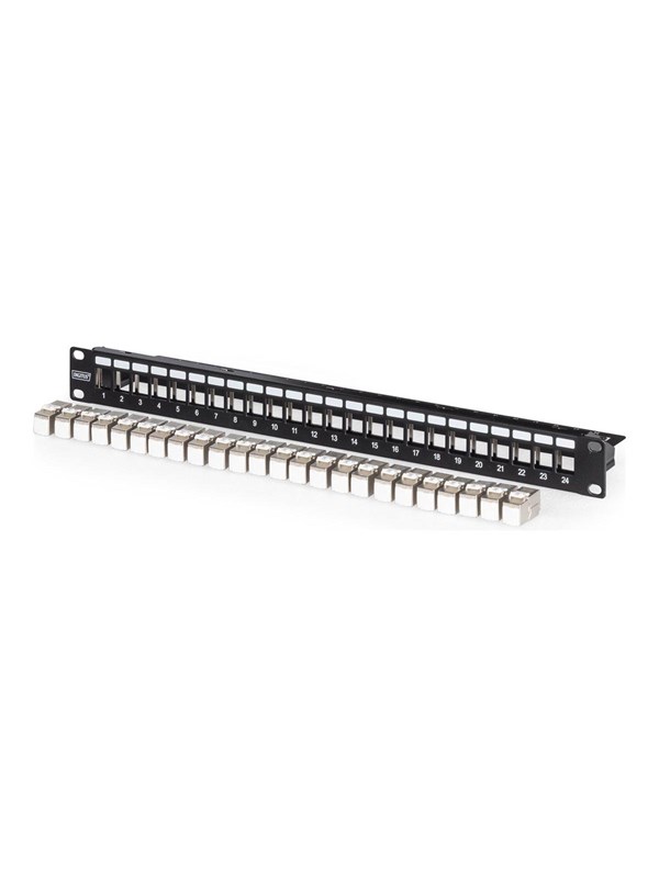 DIGITUS patch panel - 1U - 19" - modular