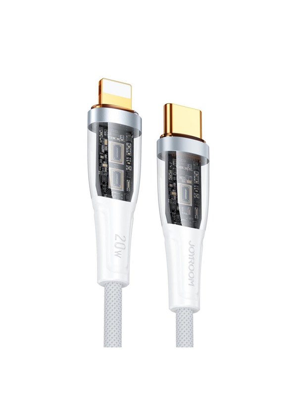 Joyroom Star-Cloud Series A3 USB-C / Lightning Cable 20W 1.2m with Smart Switch - White