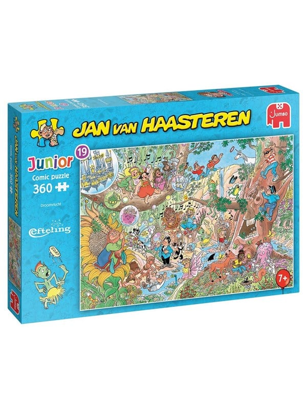 Jumbo Jan van Haasteren Jigsaw Puzzle Junior Efteling Dream Flight 360 pieces. 2D Puslespill