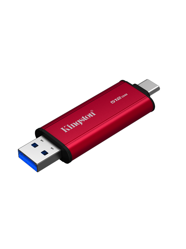 Kingston Dual Portable SSD - 512GB - Ekstern SSD - Svart - USB 3.2 Gen 2