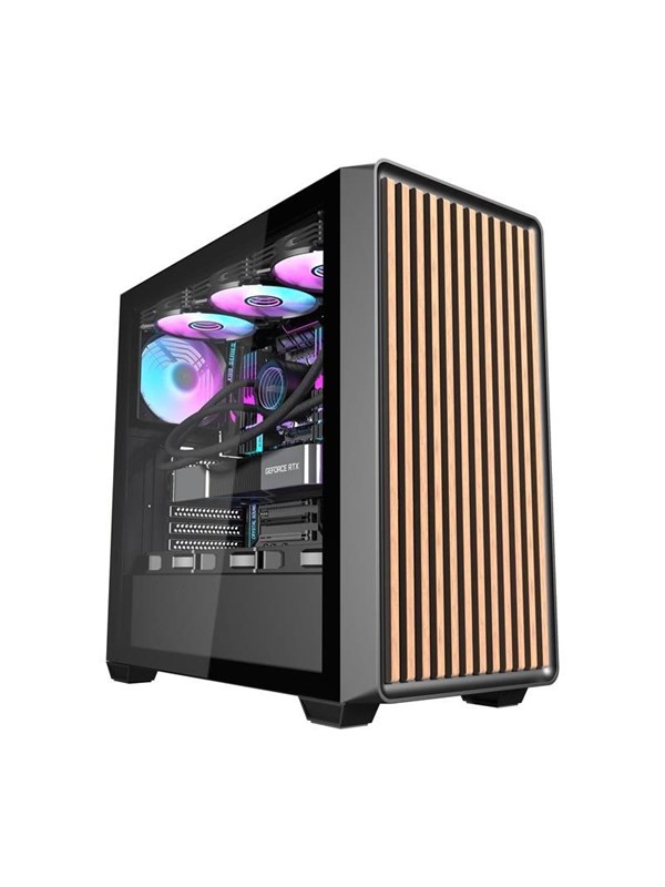 Darkflash DS900WD Computer Case + 4 Fans - Kabinett - Svart