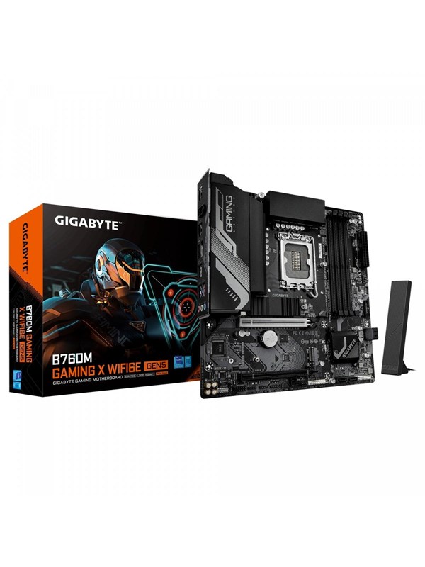 GIGABYTE B760M GAMING X WIFI6E GEN5 Hovedkort - Intel B760 - Intel LGA1700 - DDR5 RAM - Micro-ATX