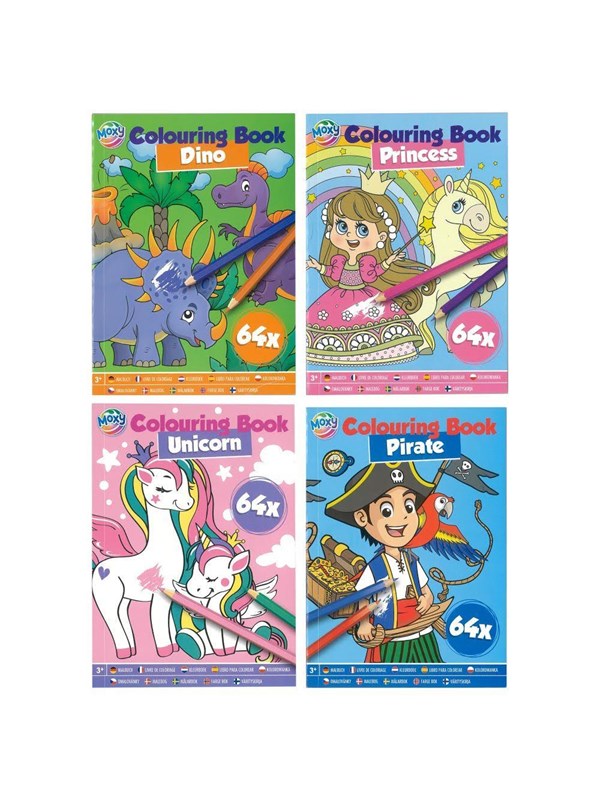 Hobby Mate Coloring book A5 64 pages assorted designs
