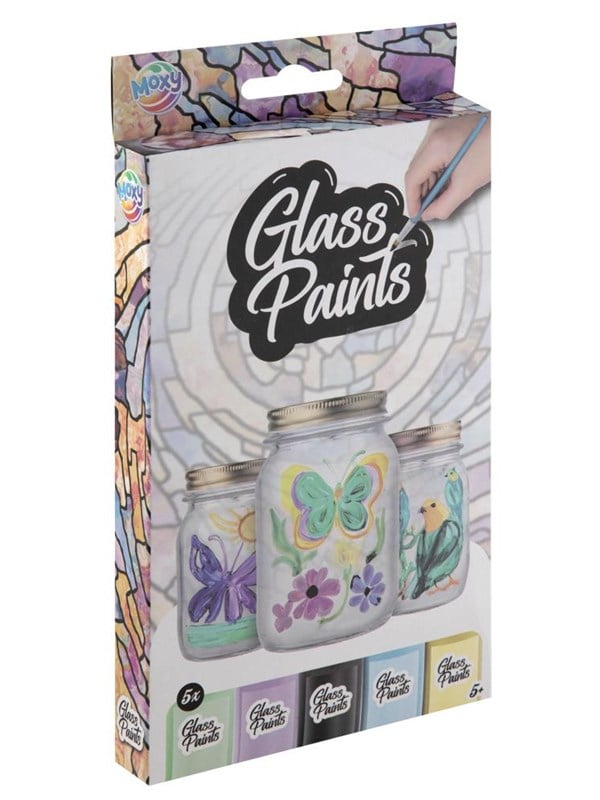 Hobby Mate Glass Paint 5 pcs 22ml. incl. brush