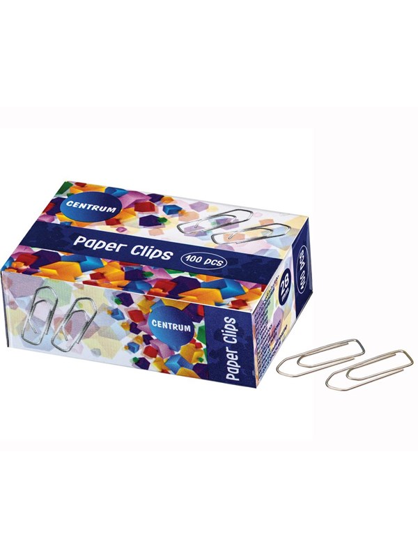CENTRUM Clips 28mm metal 100 pcs. blank.