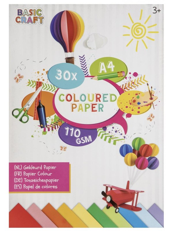 Creative Craft Group Copy paper A4 110g block of 30 sheets ass.
