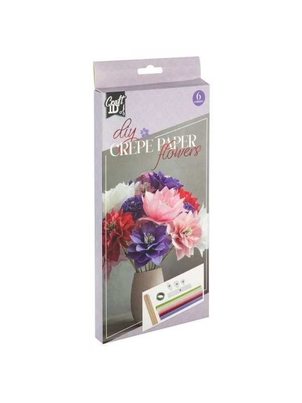 Creative Craft Group Crepe paper Flowers Set 6 sheets. 20*25cm.