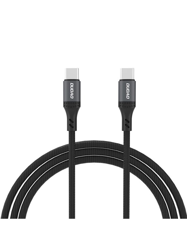 Dudao L3CC USB-C - USB-C 60W 2m Braided Cable - Black