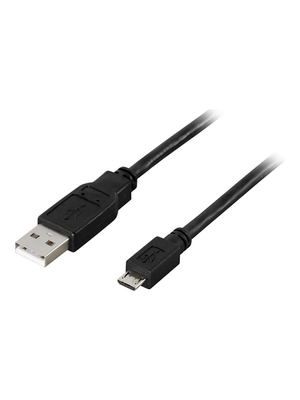 Deltaco USB-299S - USB cable - USB to Micro-USB Type B - 25 cm