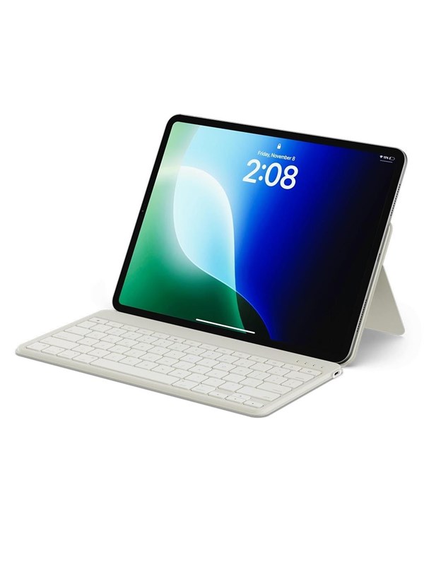 Satechi OntheGo Bluetooth Keyboard with Stand for Flexible Typing - Tastatur - Engelsk (USA) - Sand