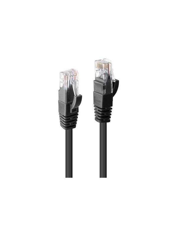 Lindy patch cable - 1 m - black - Svart - 1m