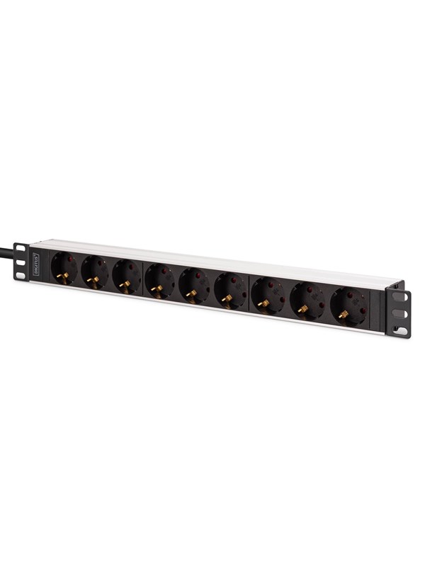 DIGITUS 9-Port - 1U - Aluminum PDU