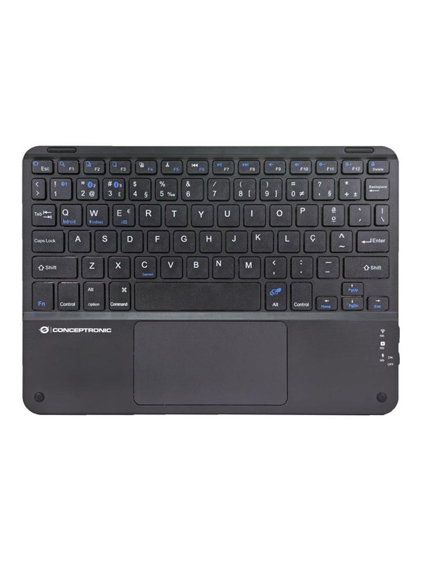 Conceptronic - keyboard - 10-inch - with touchpad - QWERTY - Portuguese - black Input Device - Tastatur - Portugisisk - Svart