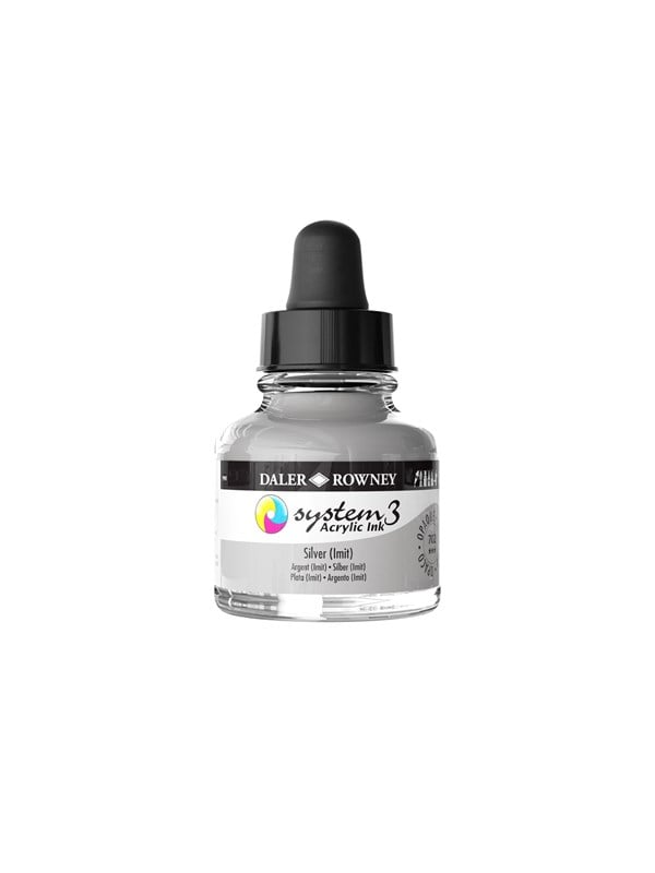 Daler-Rowney System3 Ink 29.5 ml Silver Imit