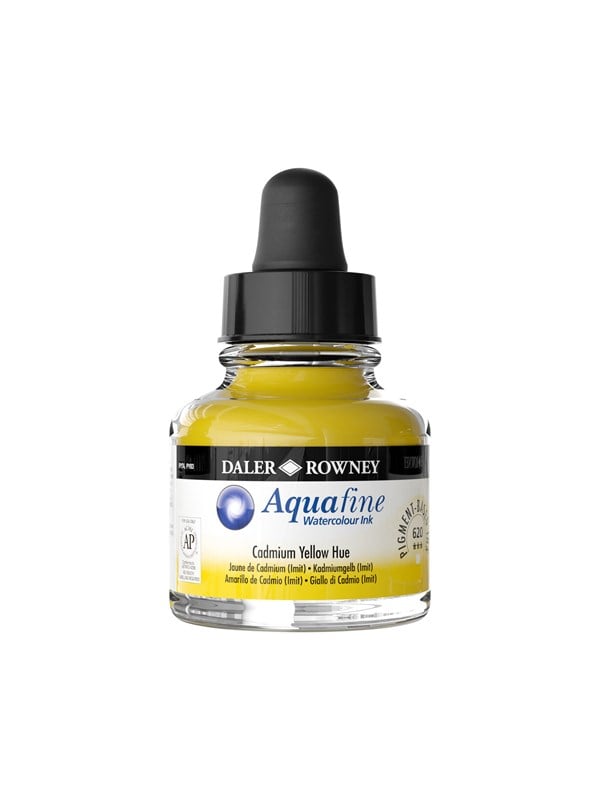 Daler-Rowney Aquafine 29.5 ml Ink Cad. Yellow Hue