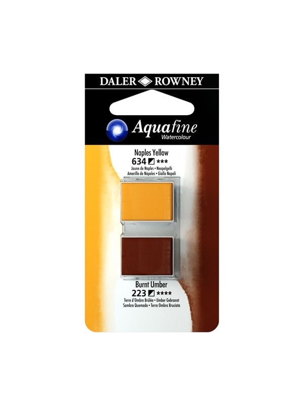 Daler-Rowney Aquafine HP Naples Yellow/Burnt Umber