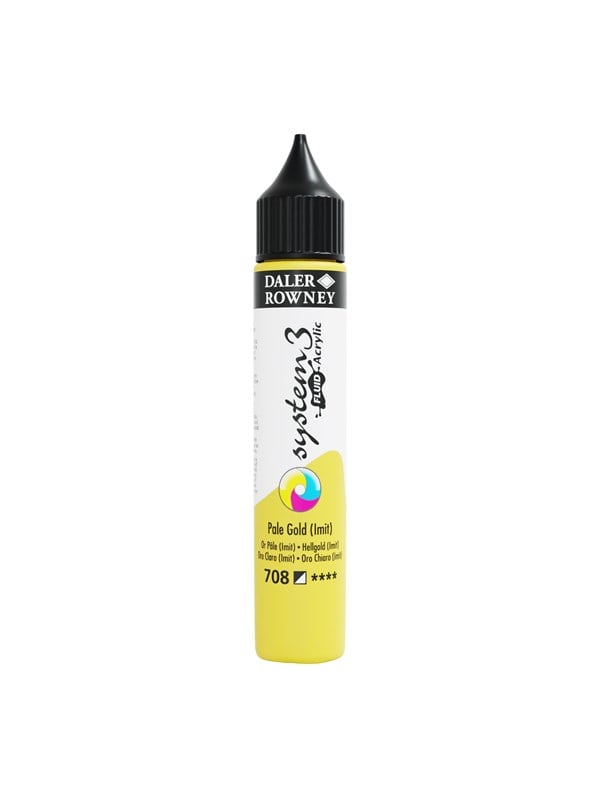 Daler-Rowney System3 Fluid Acrylic 29.5 ml Pale Gold Imit