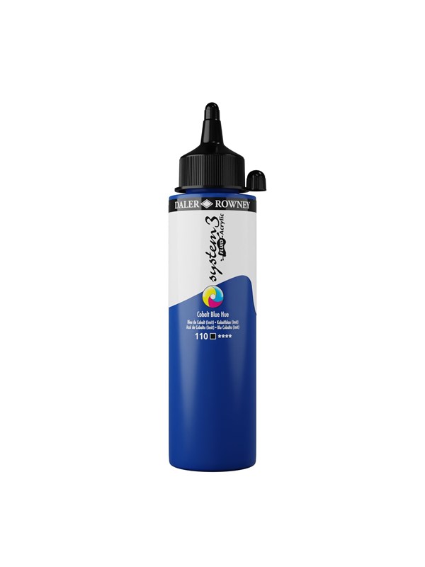 Daler-Rowney System3 Fluid Acrylic 250 ml Cobalt Blue Hue