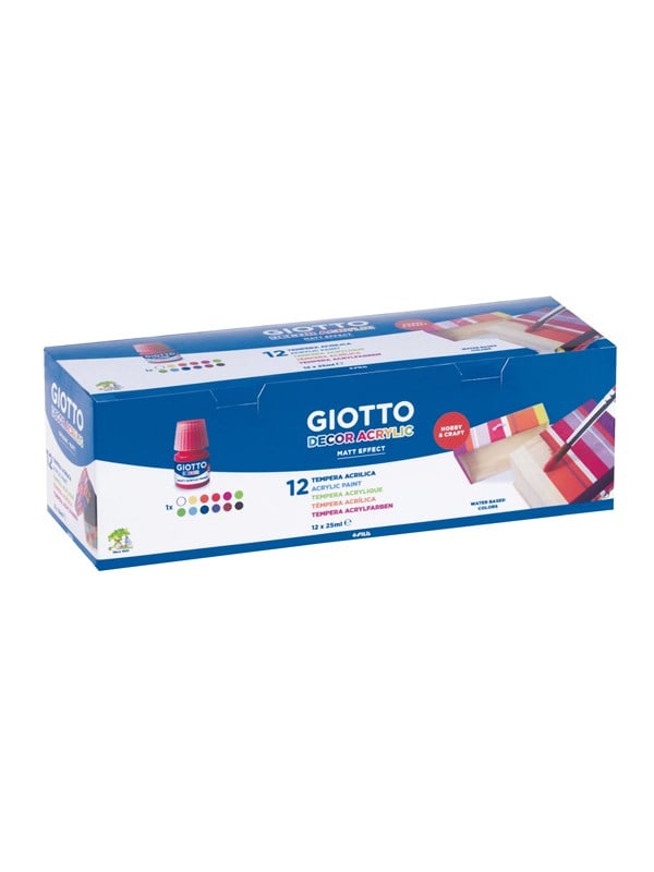 Giotto Decor Acrylic Paint 12x 25 ml