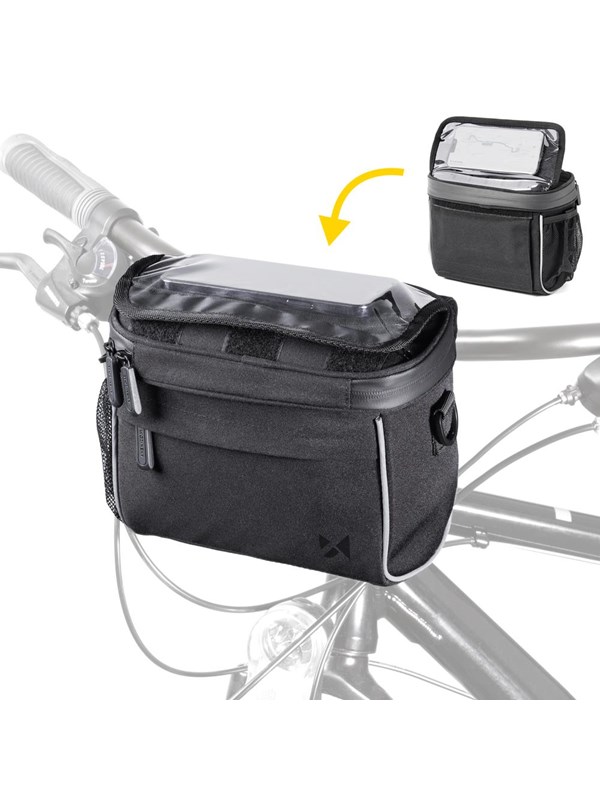 Wozinsky Handlebar Bag Bike Shoulder Bag Black (WBHBB-01)