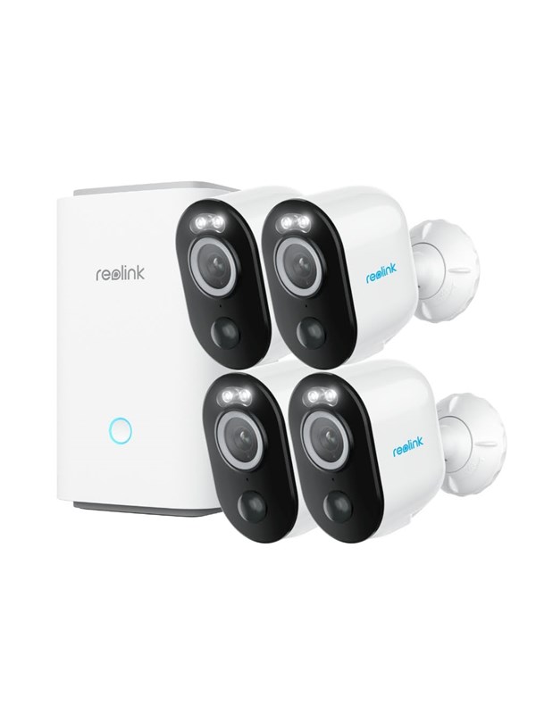 REOLINK Home Hub + 4x Argus 3 Pro 2K, 4MP, Batteri