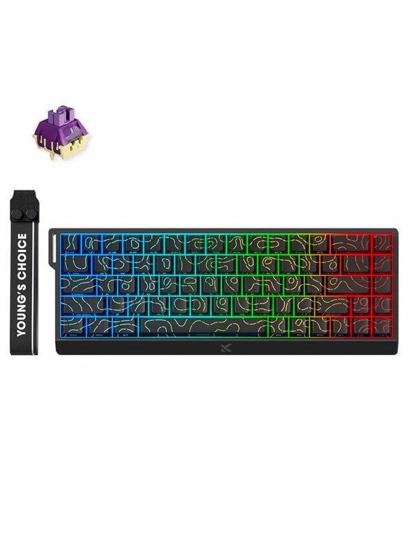 MCHOSE Ace 68 TTC Dragon Lord Hall Effect - Gamingtastatur - Uten numpad - Engelsk (USA) - Svart