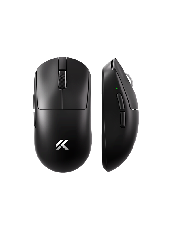 MCHOSE A7 V2 Ultra Lightweight Wireless - Gaming mus - Optisk - 6 knapper - Svart