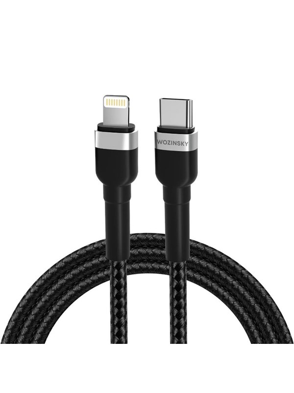 Wozinsky WNBCL1 Lightning / USB-C PD 30W 1 m Cable - Black