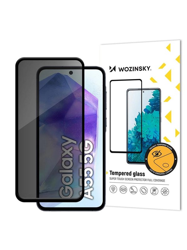 Wozinsky Privacy Glass Tempered Glass for Samsung Galaxy S25+ with Anti Spy Filter