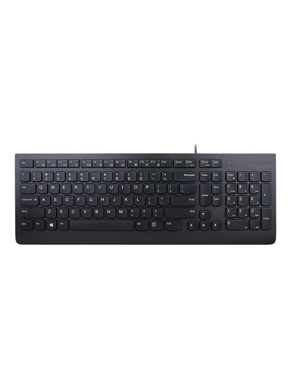 Lenovo Essential - keyboard - QWERTY - Portuguese - black Input Device - Tastatur - Portugisisk - Svart