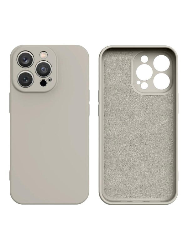 Hurtel Silicone Case iPhone 14 Plus Silicone Cover Beige