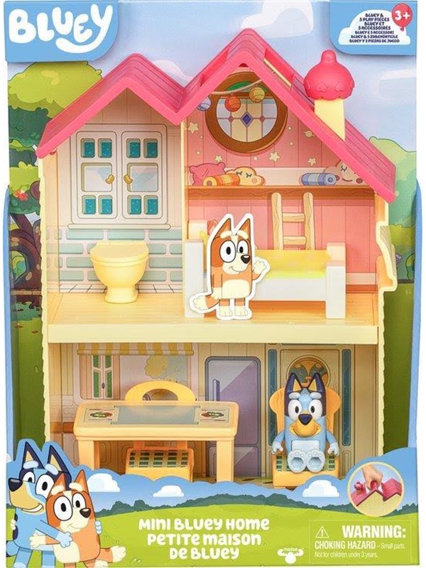 Moose Toys Bluey Mini Playhouse with Furniture and Figure