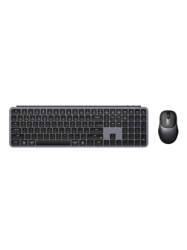 Keychron B6 Pro & BM24 Keyboard & Mouse Wireless Combo - Tastatur & Mussett - Nordisk - Svart