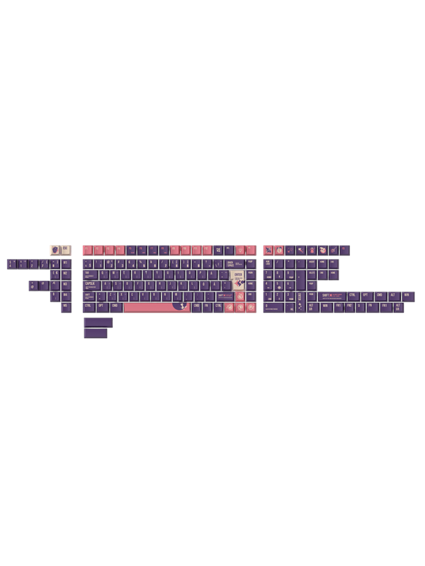 Keychron PBT Full Keycap Set Lunar Witch - Tastehetter - Nordisk - Lilla