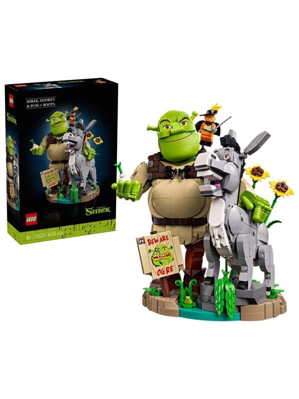 LEGO Shrek 72423 Shrek, Esel og Pus med Støvler