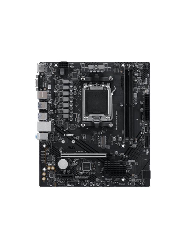 MSI PRO A620AM-B EVO - motherboard - micro ATX - Socket AM5 - AMD A620A Hovedkort - AMD A620A - AMD AM5 - DDR5 RAM - ATX