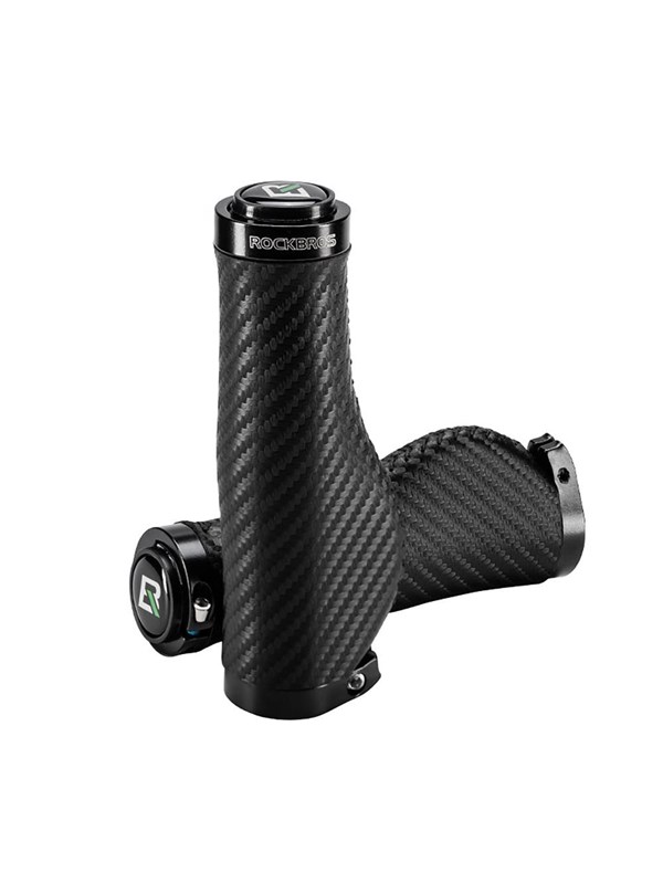 Rockbros Bike Grips Twisted Ergonomic Anti-Slip Grips - Black