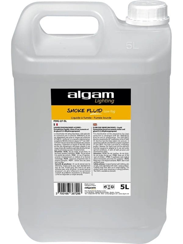 Algam Lighting 5 liter røykvæske - kraftig - høy tetthet