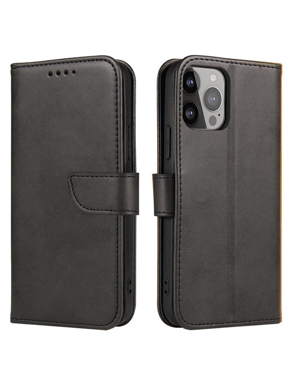 Hurtel Magnet Case Cover for TCL 20L Flip Cover Wallet Stand Black