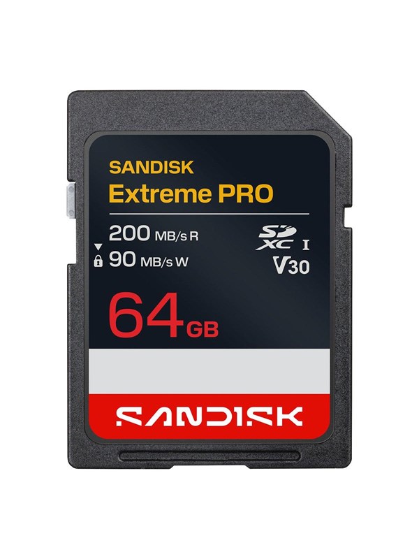 SANDISK Extreme PRO SD - 200MB/s - 64GB