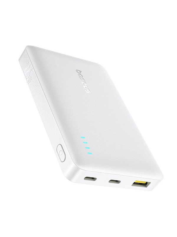 Baseus EnerFill FP21 Power Bank 10000mAh 22.5W USB-A - USB-C - White - 10000 mAh