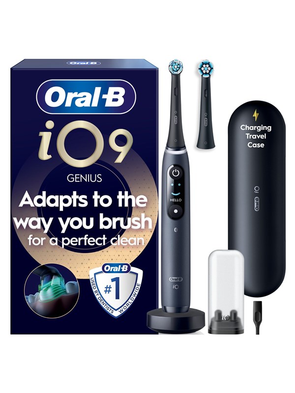 Oral-B Elektrisk tannbørste iO9 Black Onyx + 1 Extra Refill